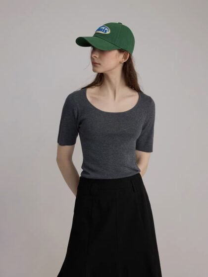 Skin-Friendly Breathable Slim-Fit Short-Sleeve T-Shirt