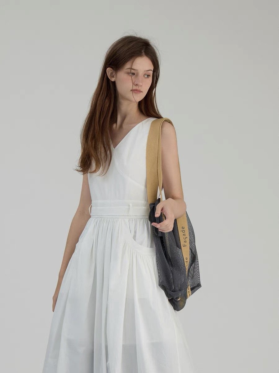 Sleeveless Tie-Waist Tank Dress - Image 2