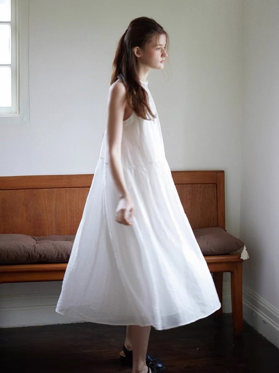 Gentle Halter Neck Swing Dress - Image 4