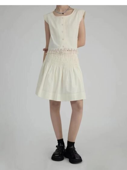 Vintage Simac Pleated A-Line Ballet Skirt