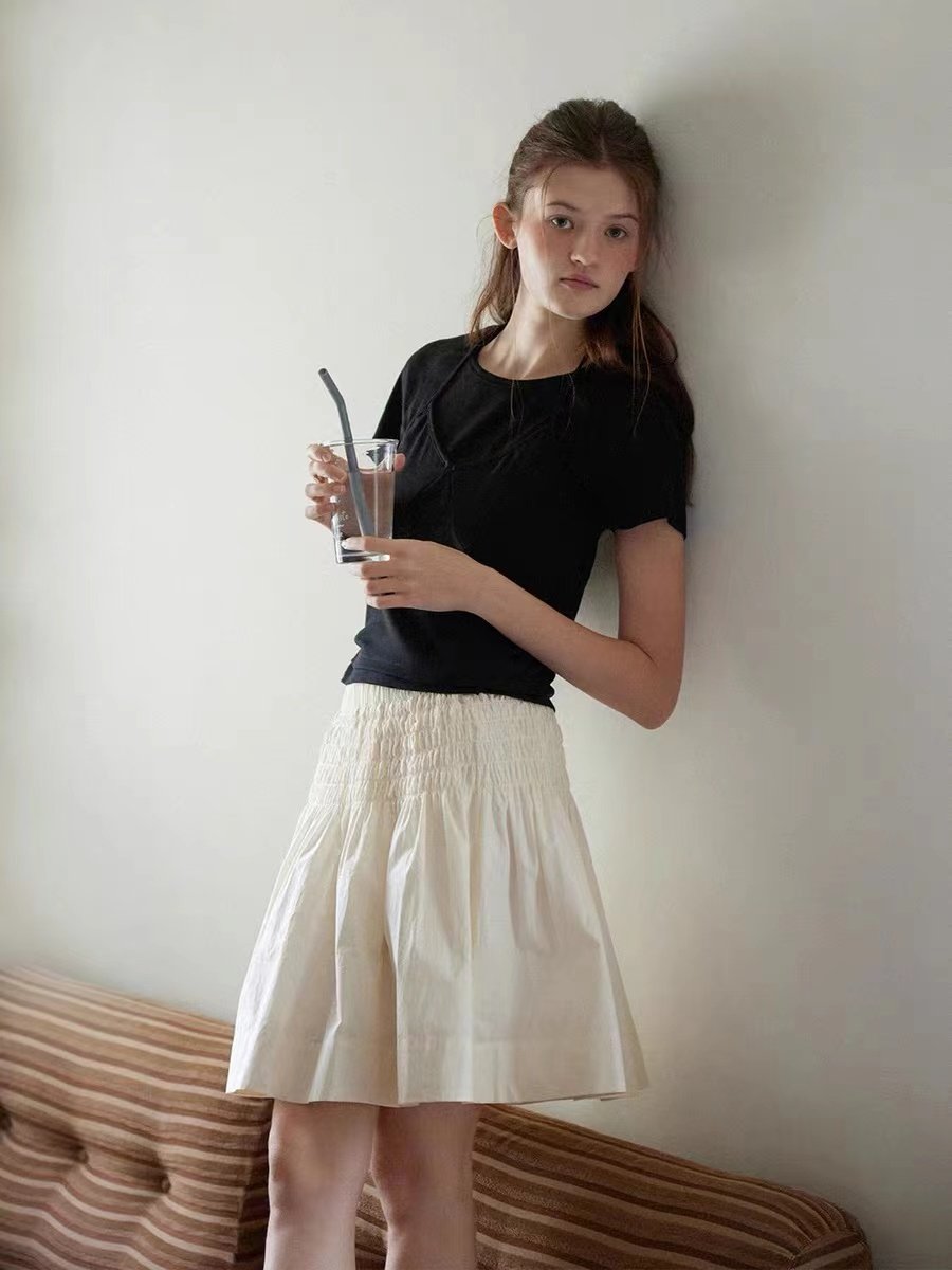 Vintage Simac Pleated A-Line Ballet Skirt - Image 4