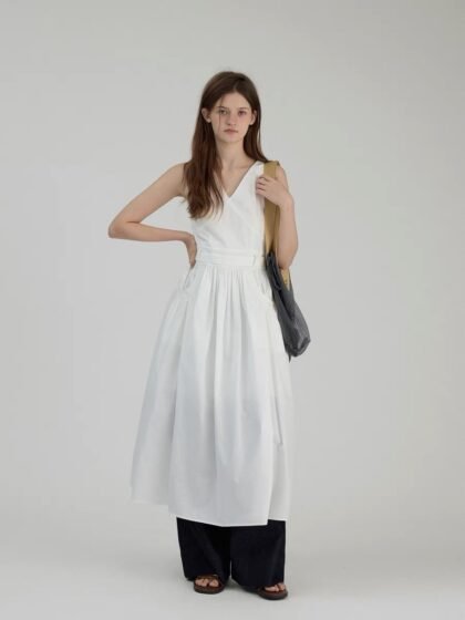 Sleeveless Tie-Waist Tank Dress