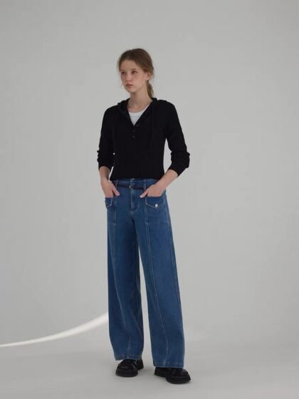 Trendy Vintage Straight-Leg Jeans for Women