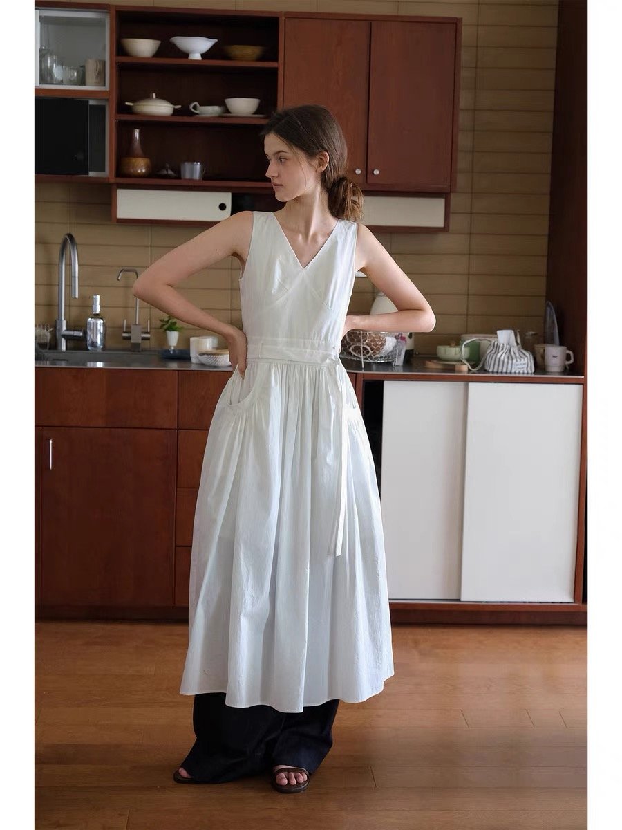 Sleeveless Tie-Waist Tank Dress - Image 3