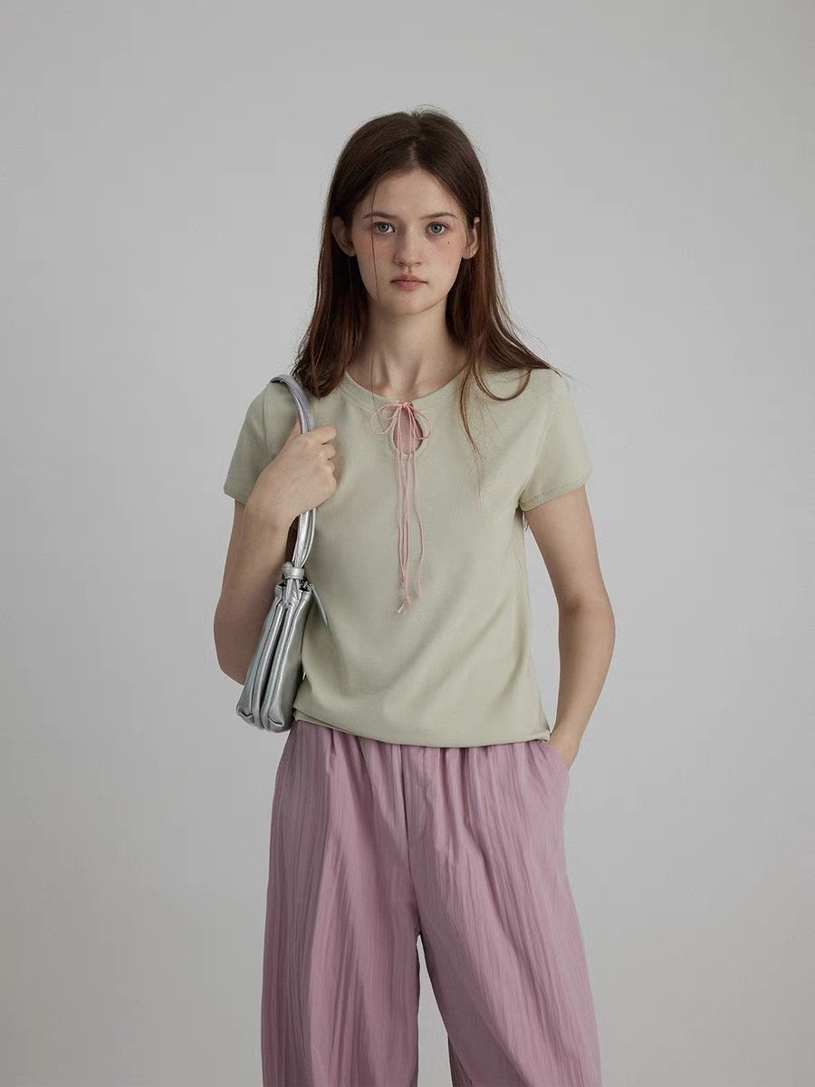 Designer Bow Tie T-Shirt - Image 4