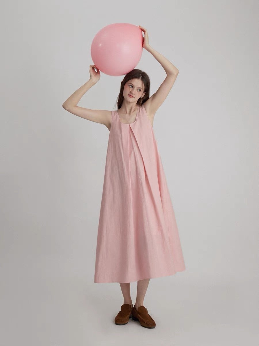 Long Strappy Tank Dress - Image 2