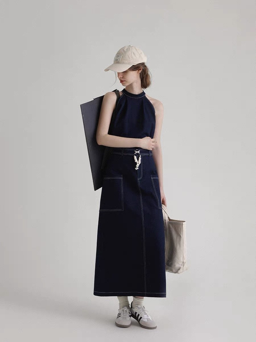 Vintage Denim Skirt - Image 2