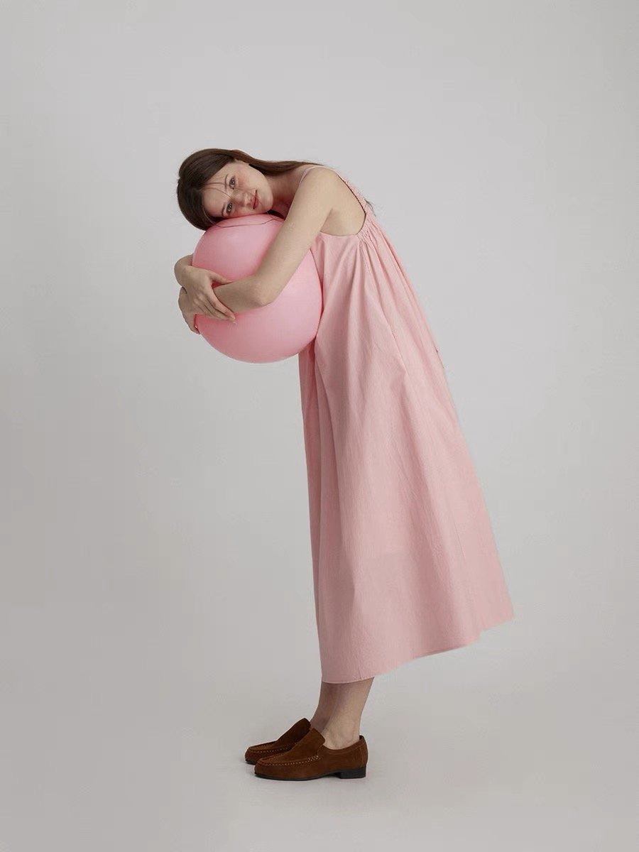 Long Strappy Tank Dress - Image 3